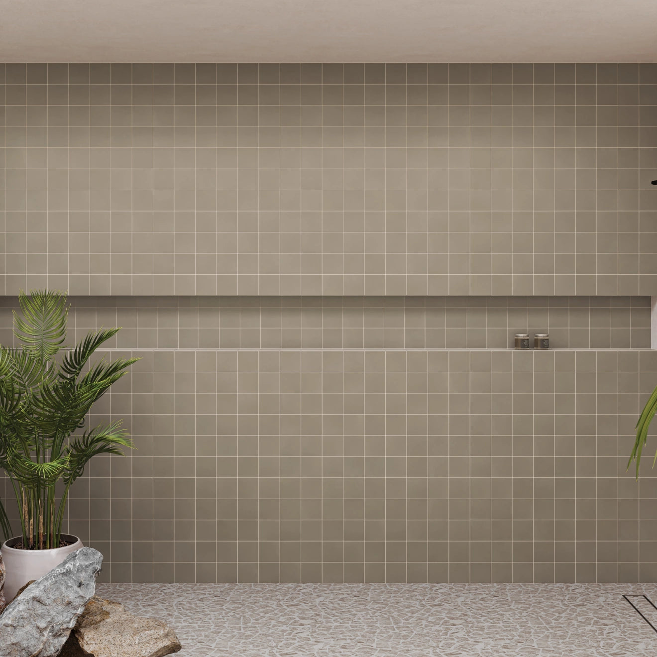 Frammenta Dark Grey Mosaic