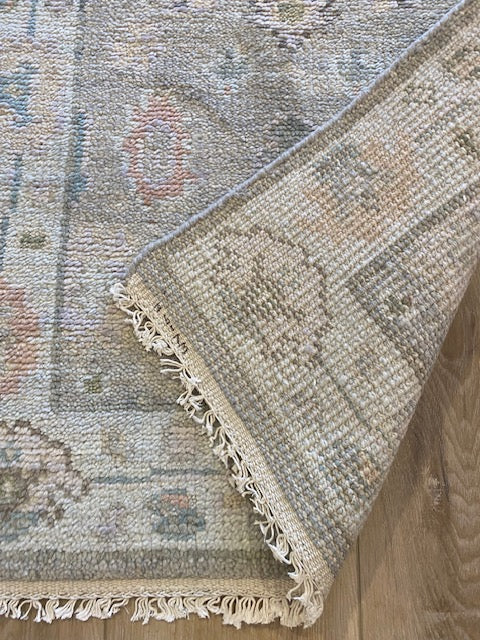 Caballo 2.5x10 Hand-Knotted Grey Oushak Runner