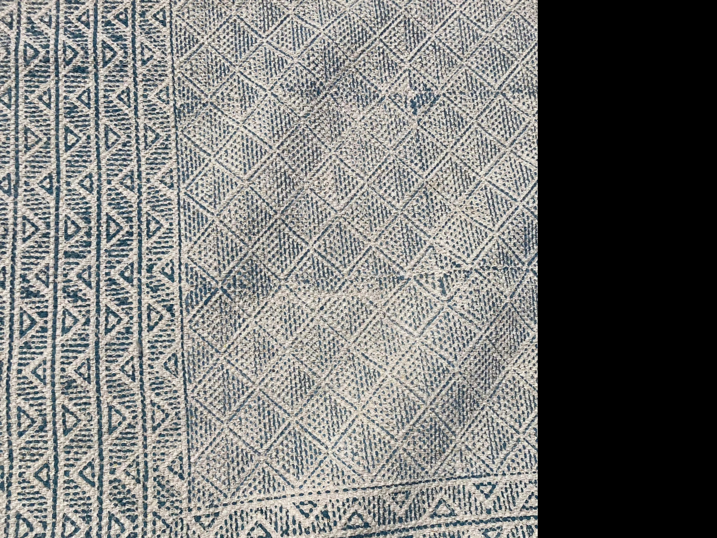 Rona Blue and Ivory Flatweave (Multiple Sizes)