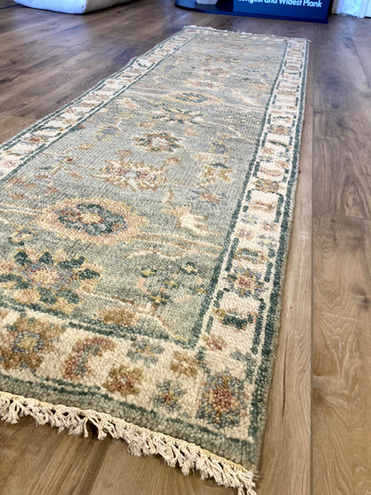 Didacas 2.5x8 Hand-Knotted Oushak Runner