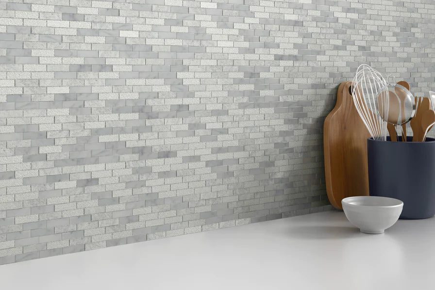 Link White Linear Mosaic