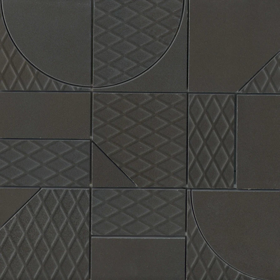 Ironworx Carbon Geometric Mosaic