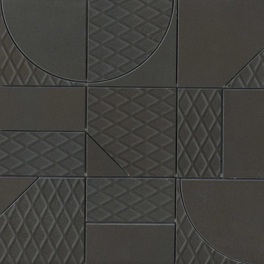 Ironworx Carbon Geometric Mosaic