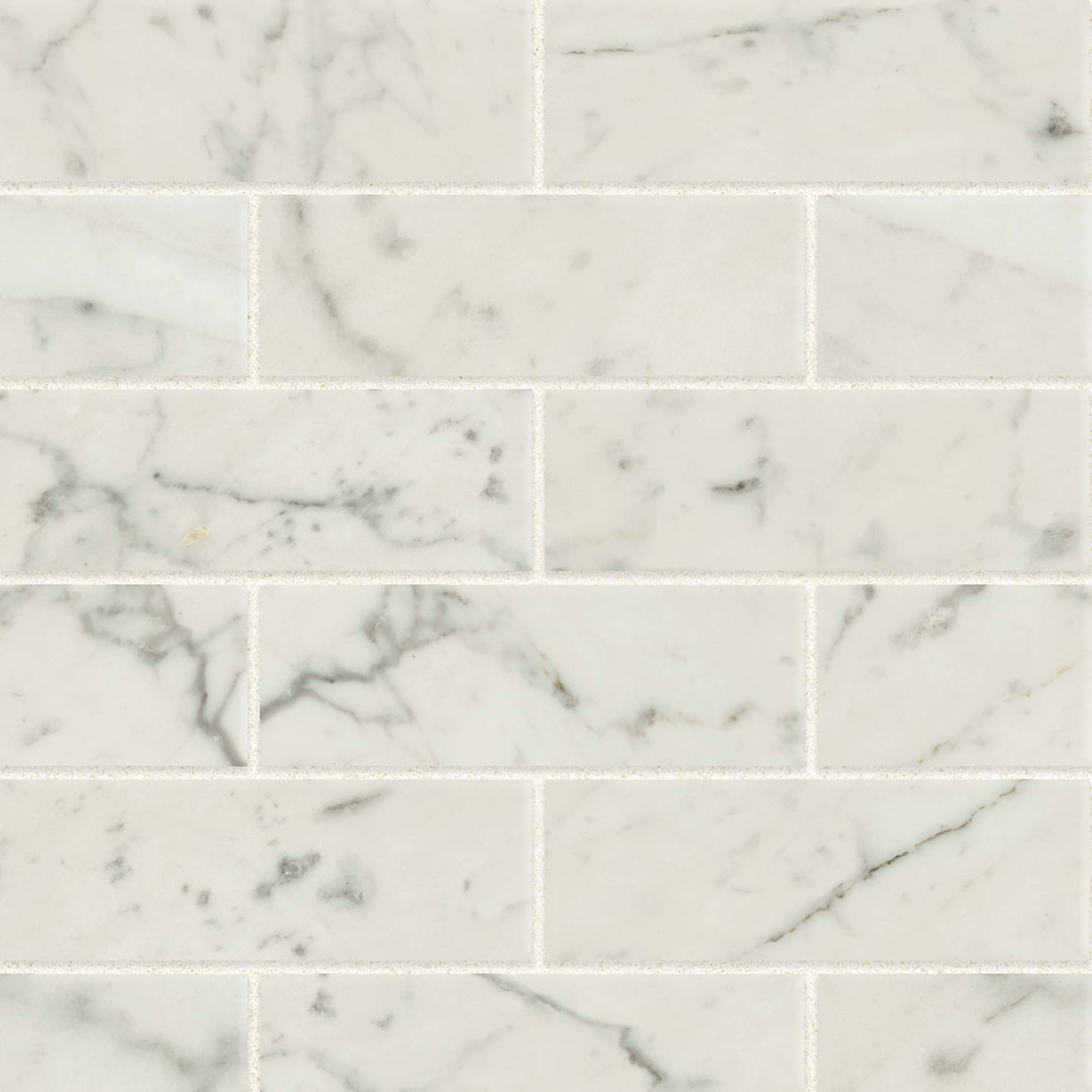 Bianco Carrara 2x6 Mosaic