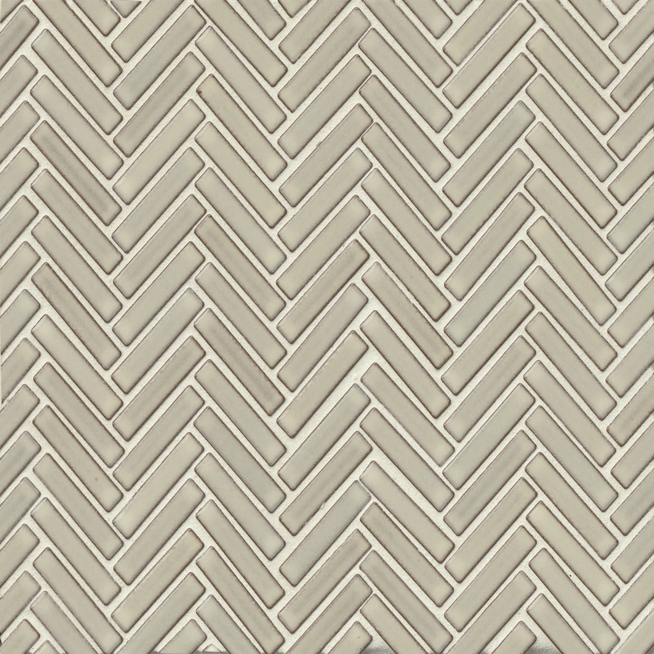 1/2x2 Herringbone Putty Mosaic