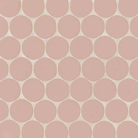 Momoiro Blush 2" Round Mosaic