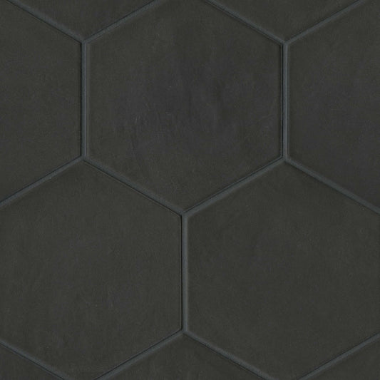 Solid Black Hex 8.5x10